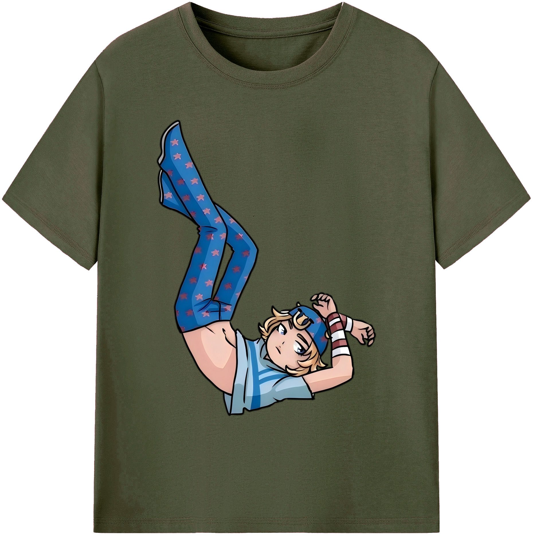（画像用） ジョジョの奇妙な冒険 グイード?ミスタ JoJo's Bizarre Adventure Guido Mista 綿100％ メンズ半袖Tシャツ｜肌触りやわらか＆通気性